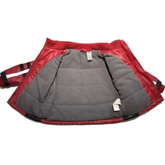 Boys size 12-18m Disney Cars faux leather red jacket - Picture 3 of 4